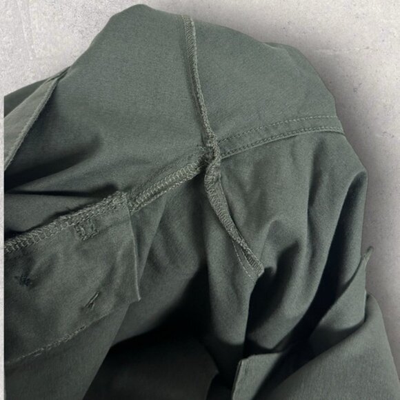 NWT Samsoe Bermuda Shorts Brown Size Large Button Fly Khaki Balder Minimal NEW L - Picture 13 of 16